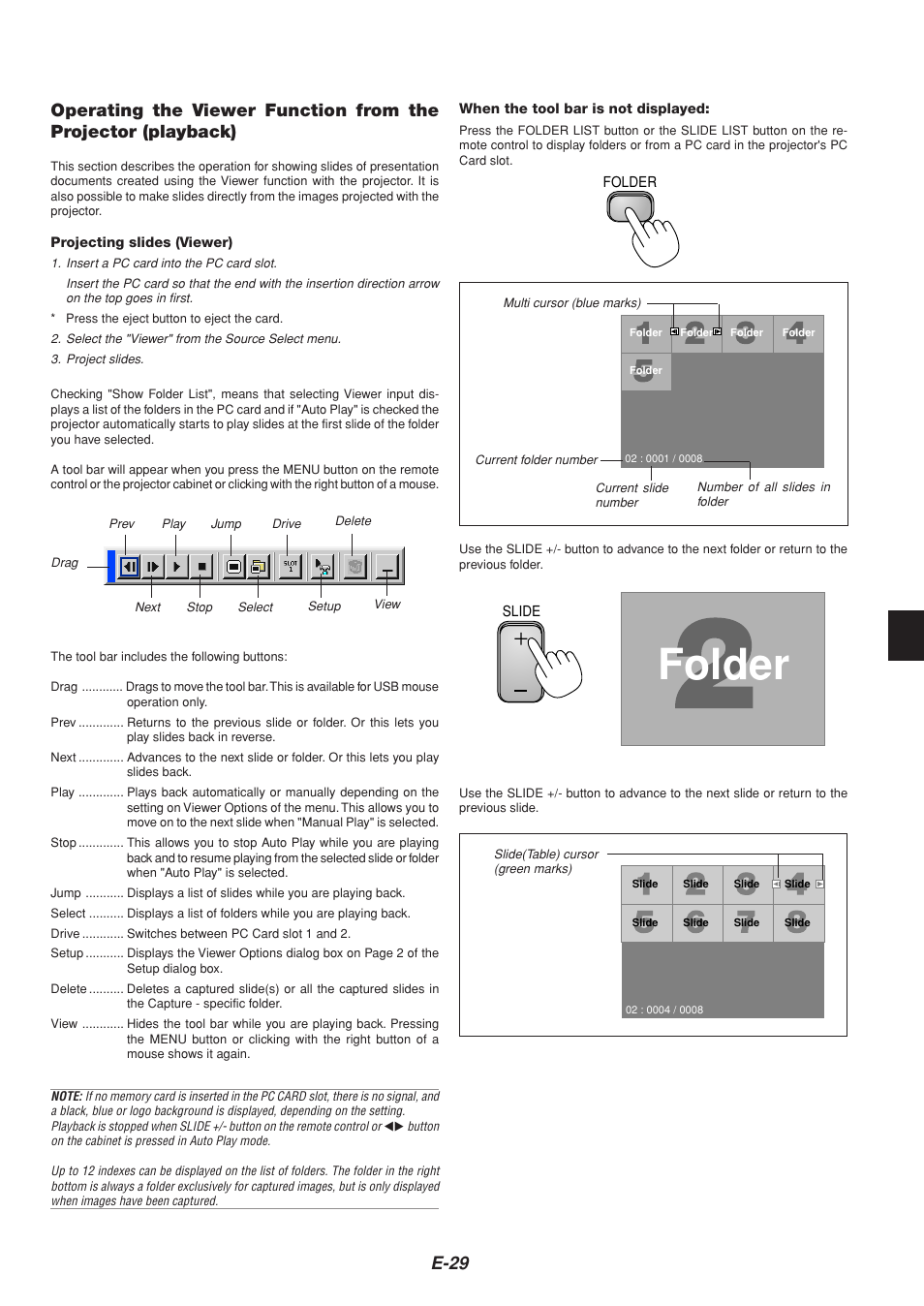 Folder | NEC MT1065  EN User Manual | Page 29 / 65