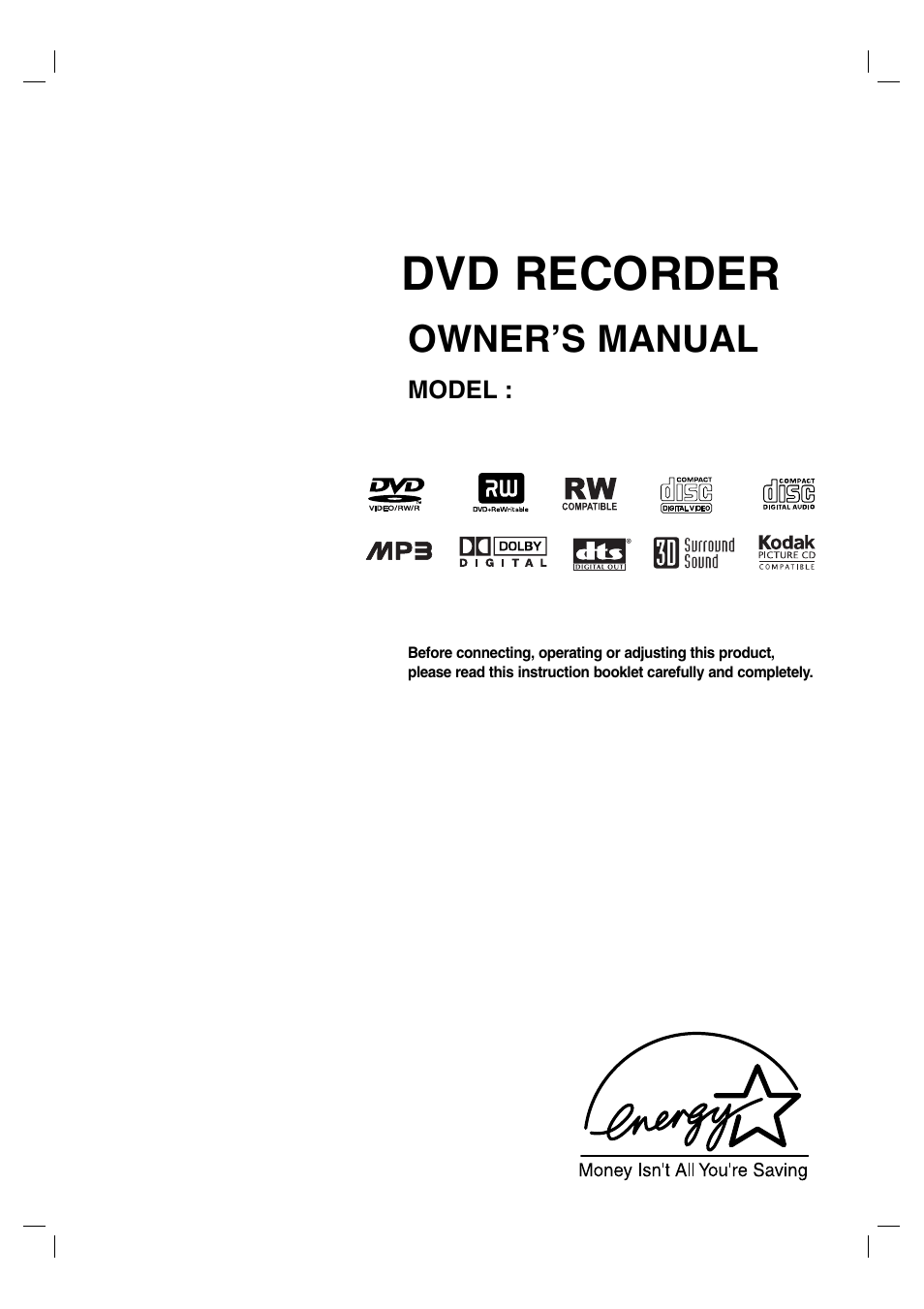 NEC NDR50 User Manual | 62 pages