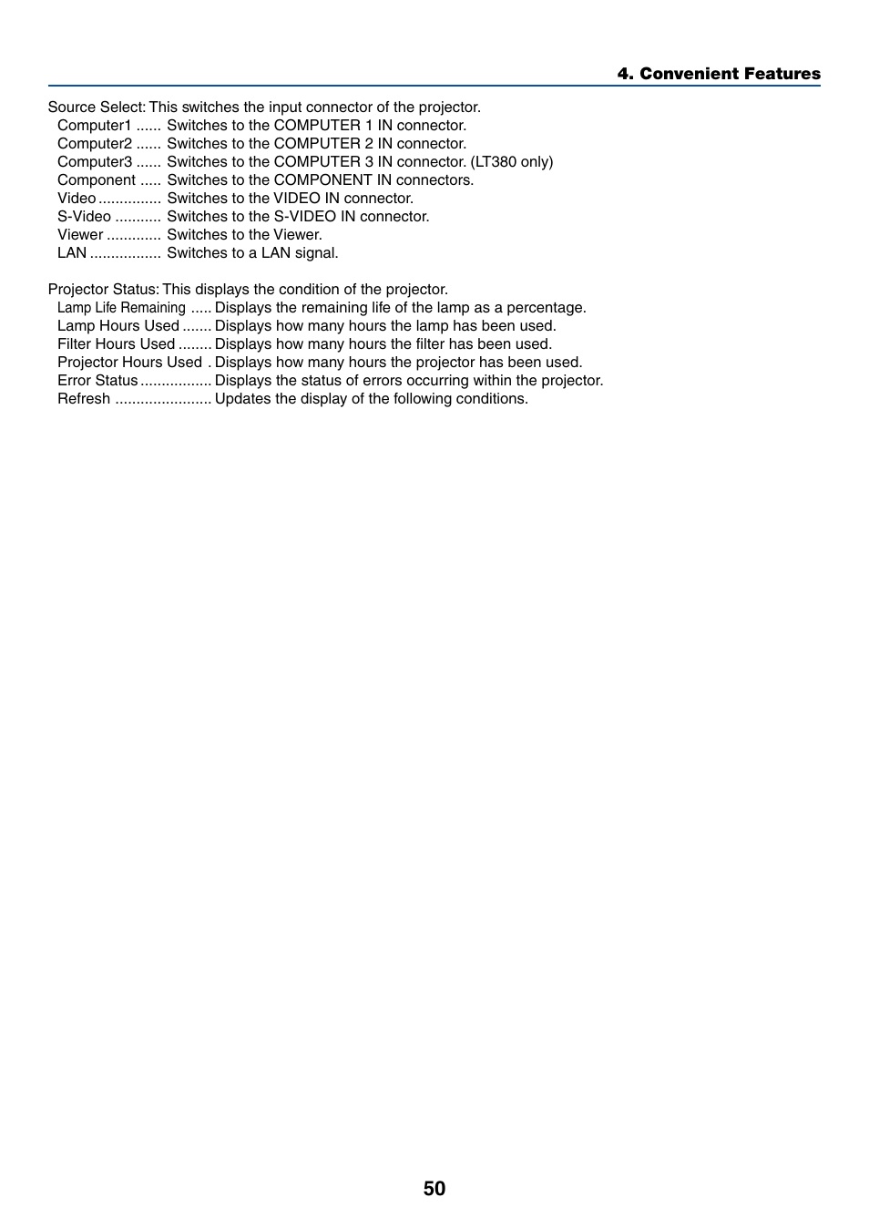 NEC LT380 User Manual | Page 60 / 133