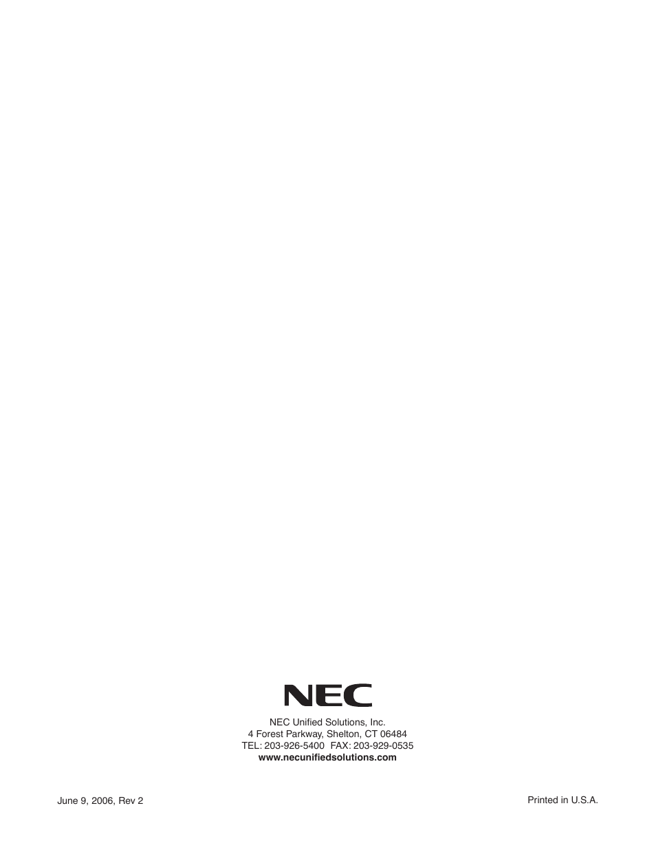 NEC P/N 1093099 User Manual | Page 190 / 190