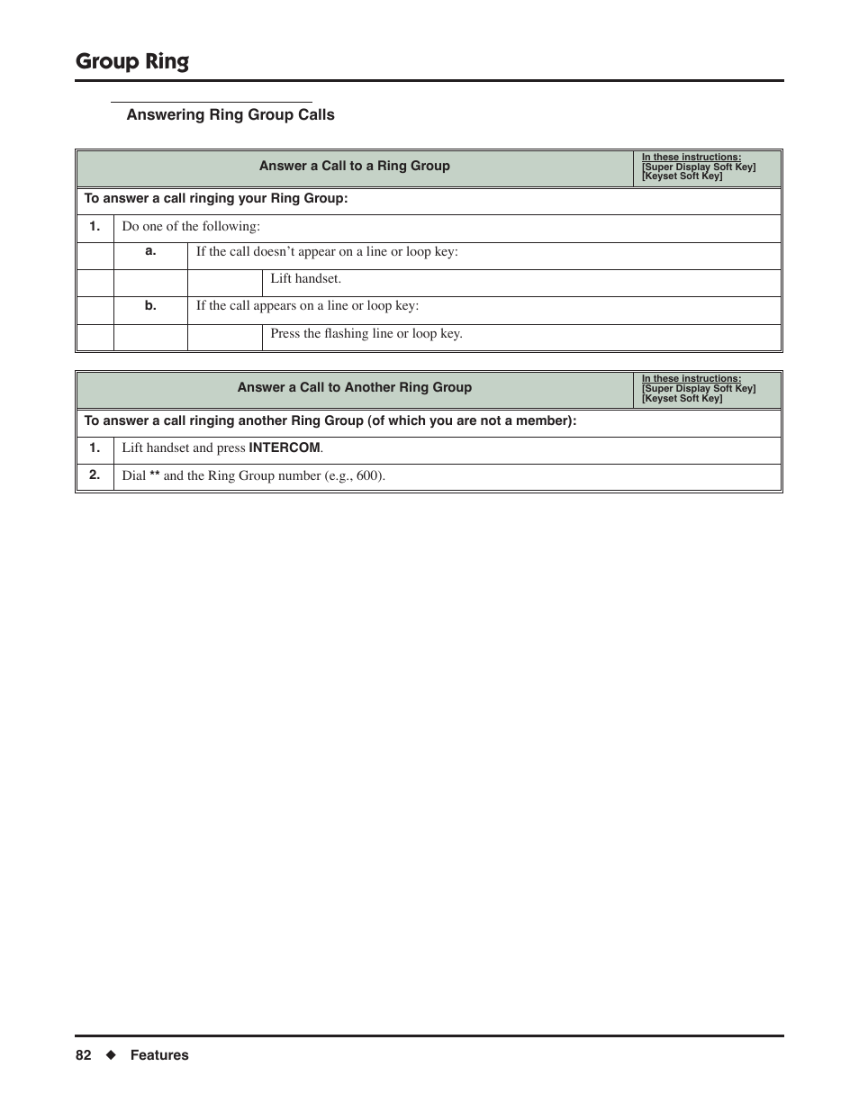 Group ring | NEC P/N 1093099 User Manual | Page 90 / 190