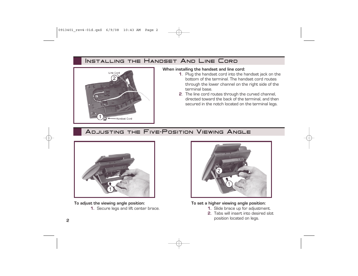 NEC UX5000 User Manual | Page 2 / 24