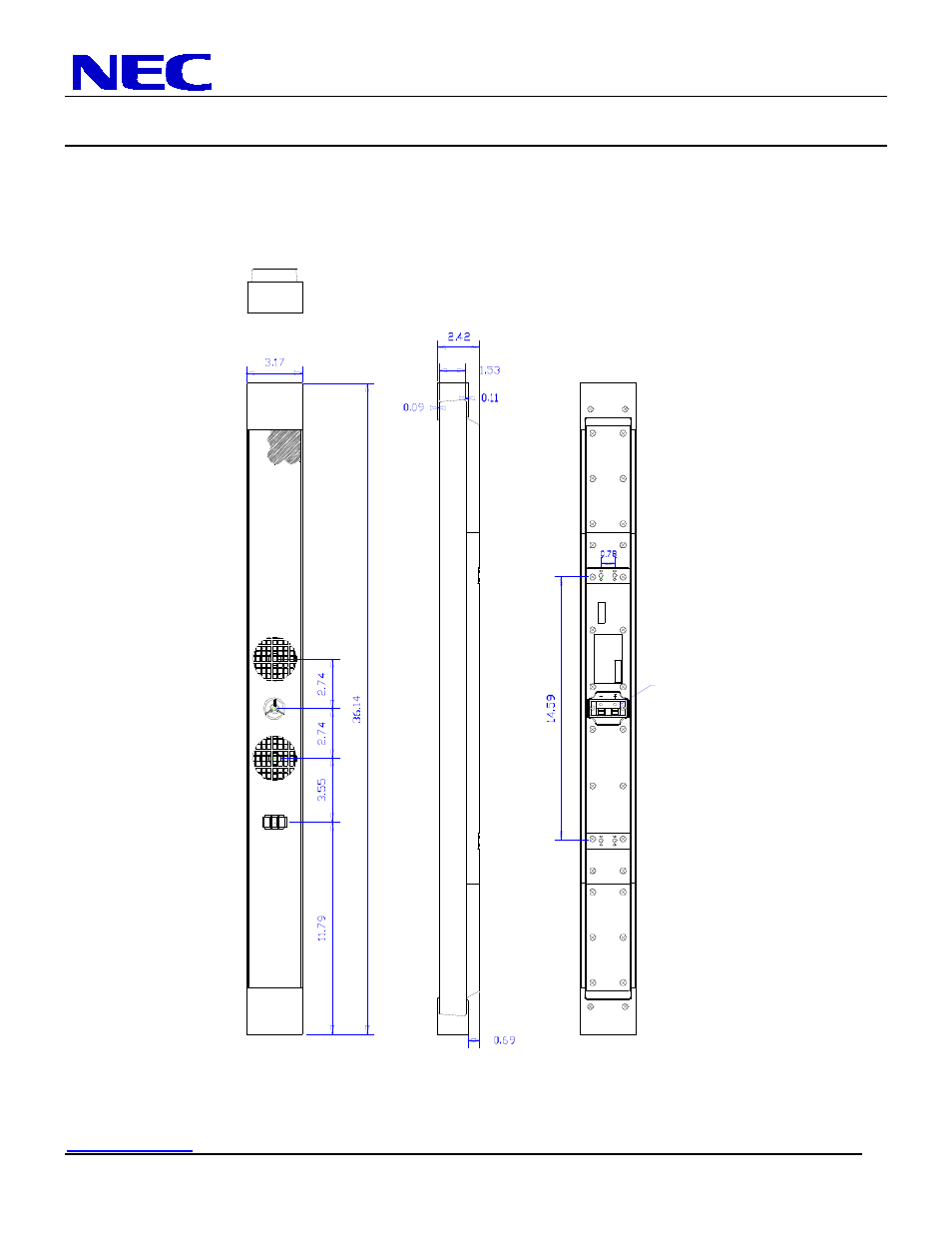 Lcd6520l-bk installation guide, 65” lcd display, Optional speaker dimensions (sp-6520) | NEC MultiSync LCD6520L-BK-AV User Manual | Page 7 / 10
