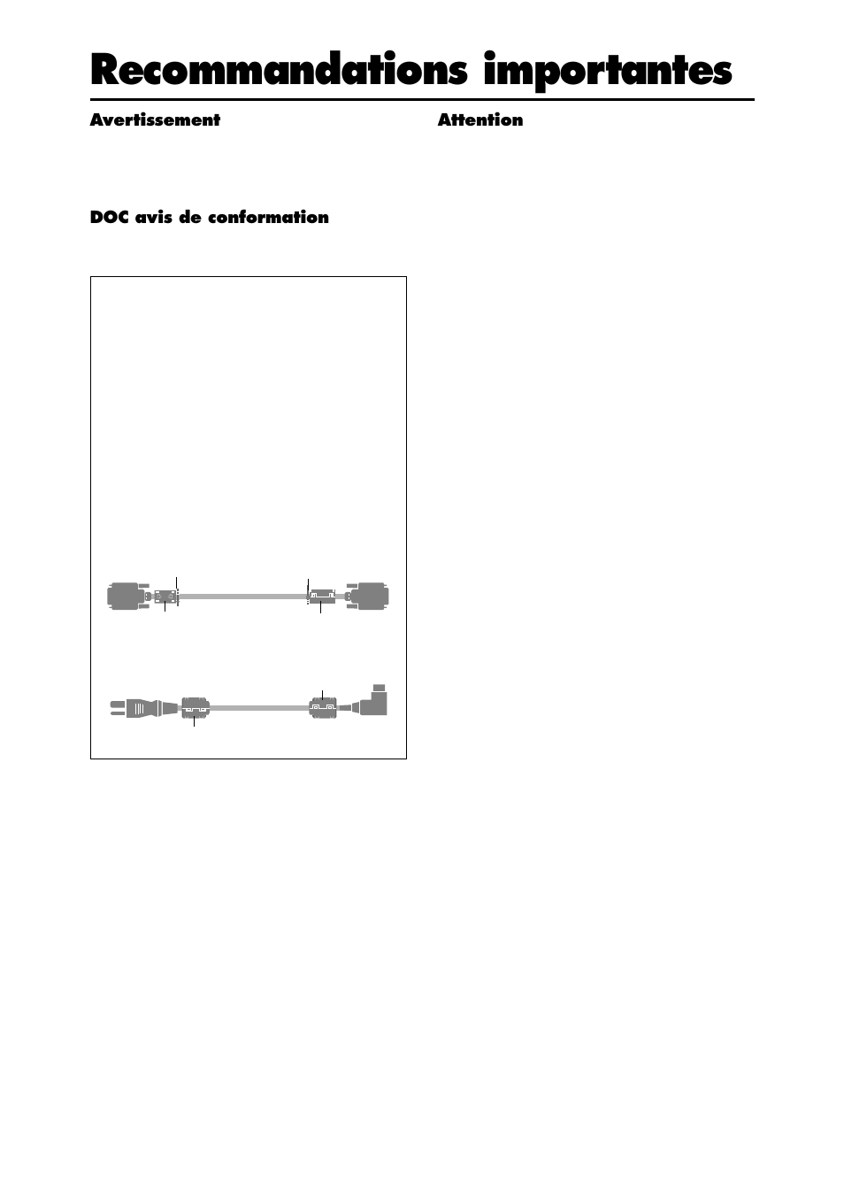 Recommandations importantes | NEC PX-50XR4A User Manual | Page 5 / 8