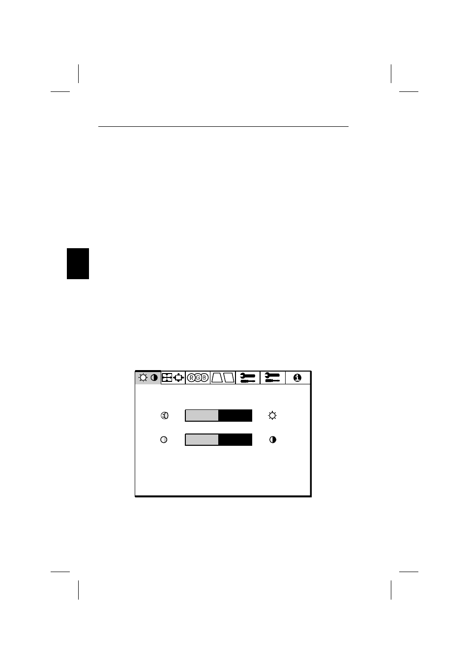 Elemente der osm-bildschirmanzeige, Die osm-menüstruktur, Das hauptmenü | NEC E1100+ User Manual | Page 39 / 115