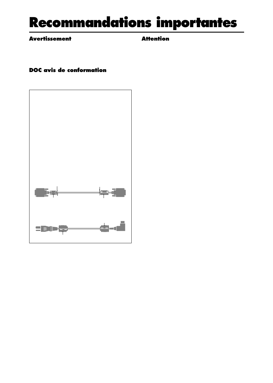 Recommandations importantes | NEC PX-61XR3A User Manual | Page 5 / 8