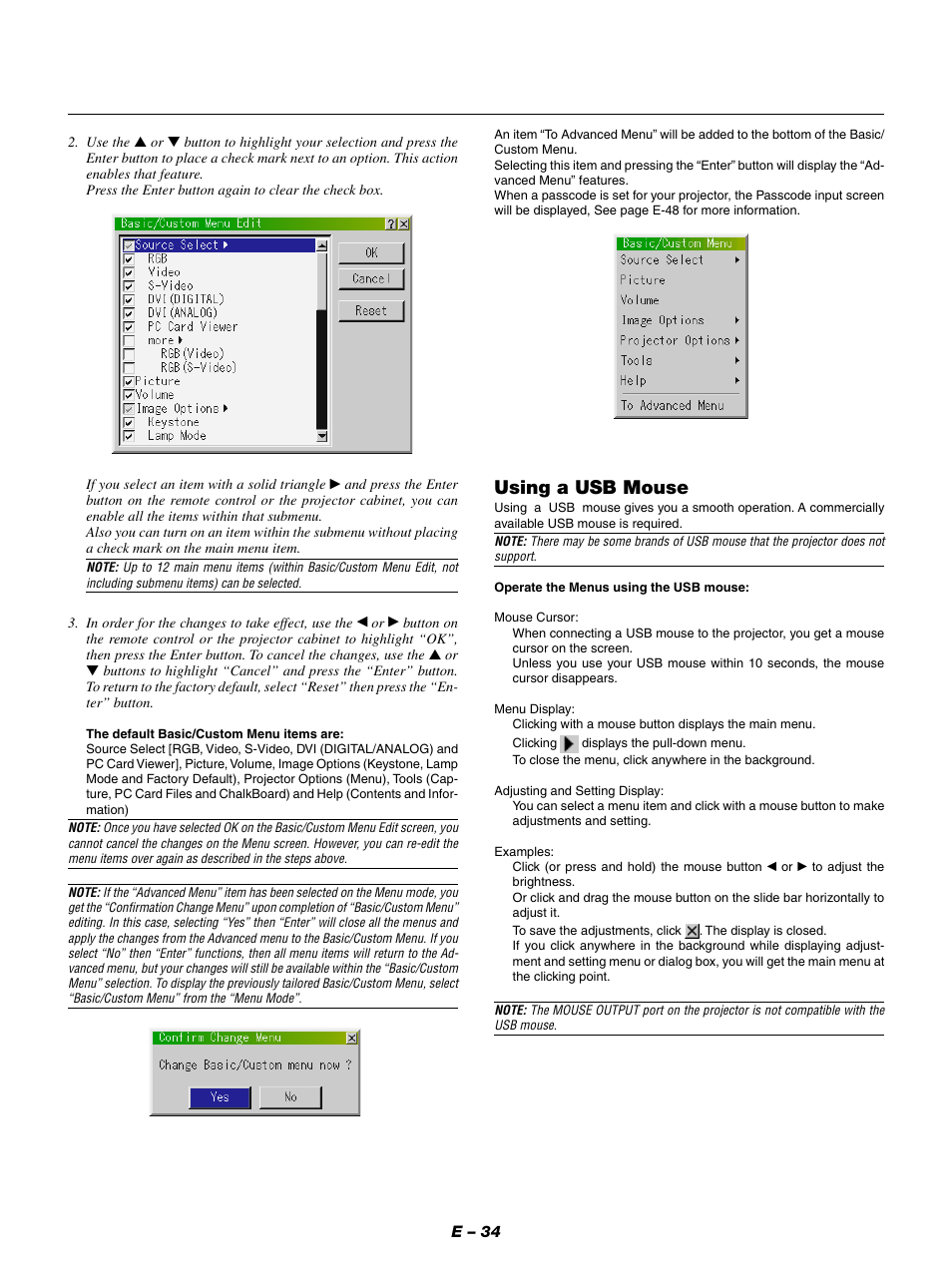 Using a usb mouse | NEC GT950 User Manual | Page 34 / 66