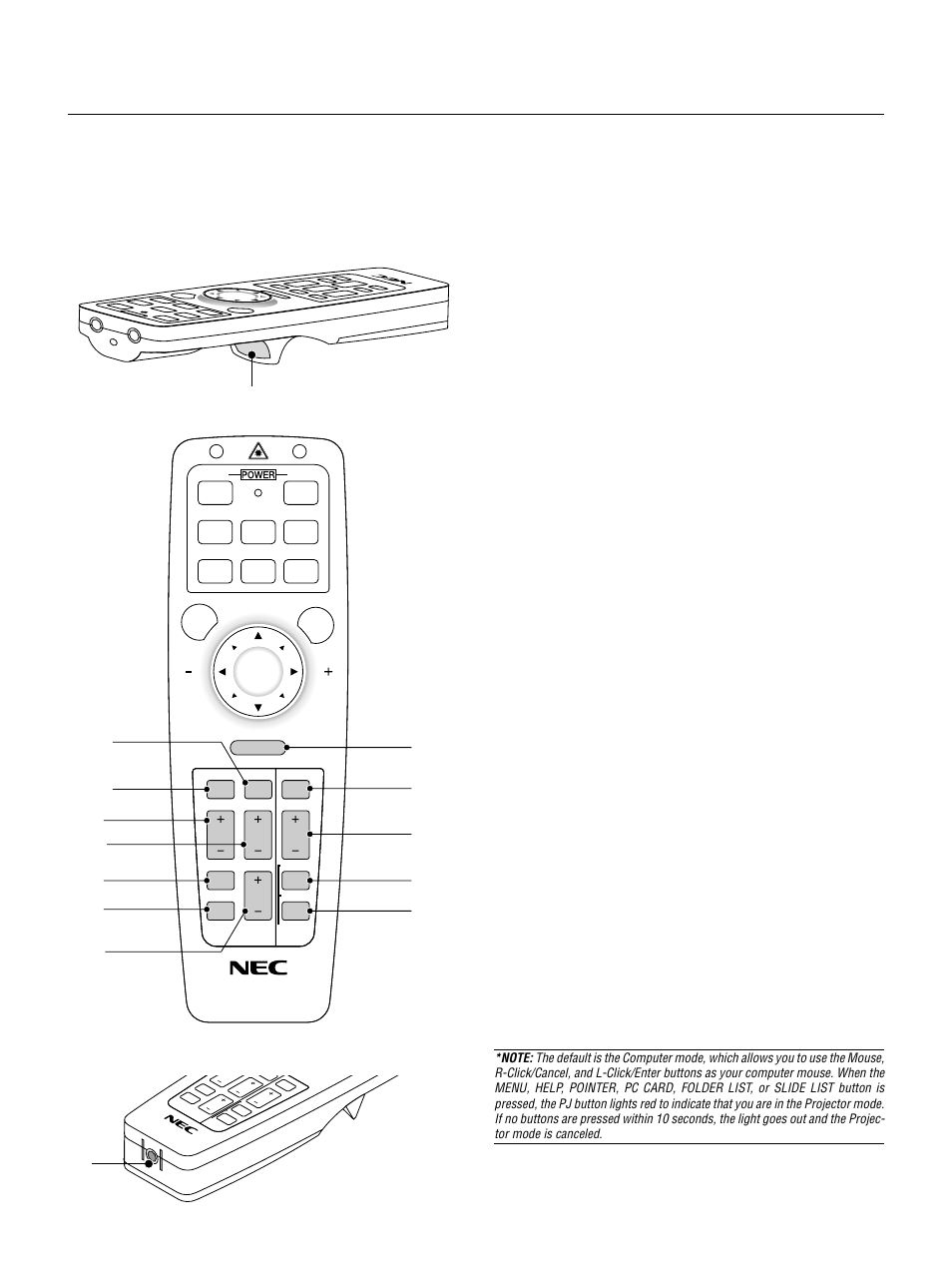 E – 12 | NEC LT155 User Manual | Page 12 / 56