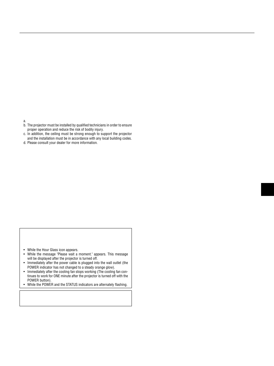 Important safeguards, Installation, Power supply | Cleaning, Lamp replacement, Fire and shock precautions | NEC LT155 User Manual | Page 3 / 56