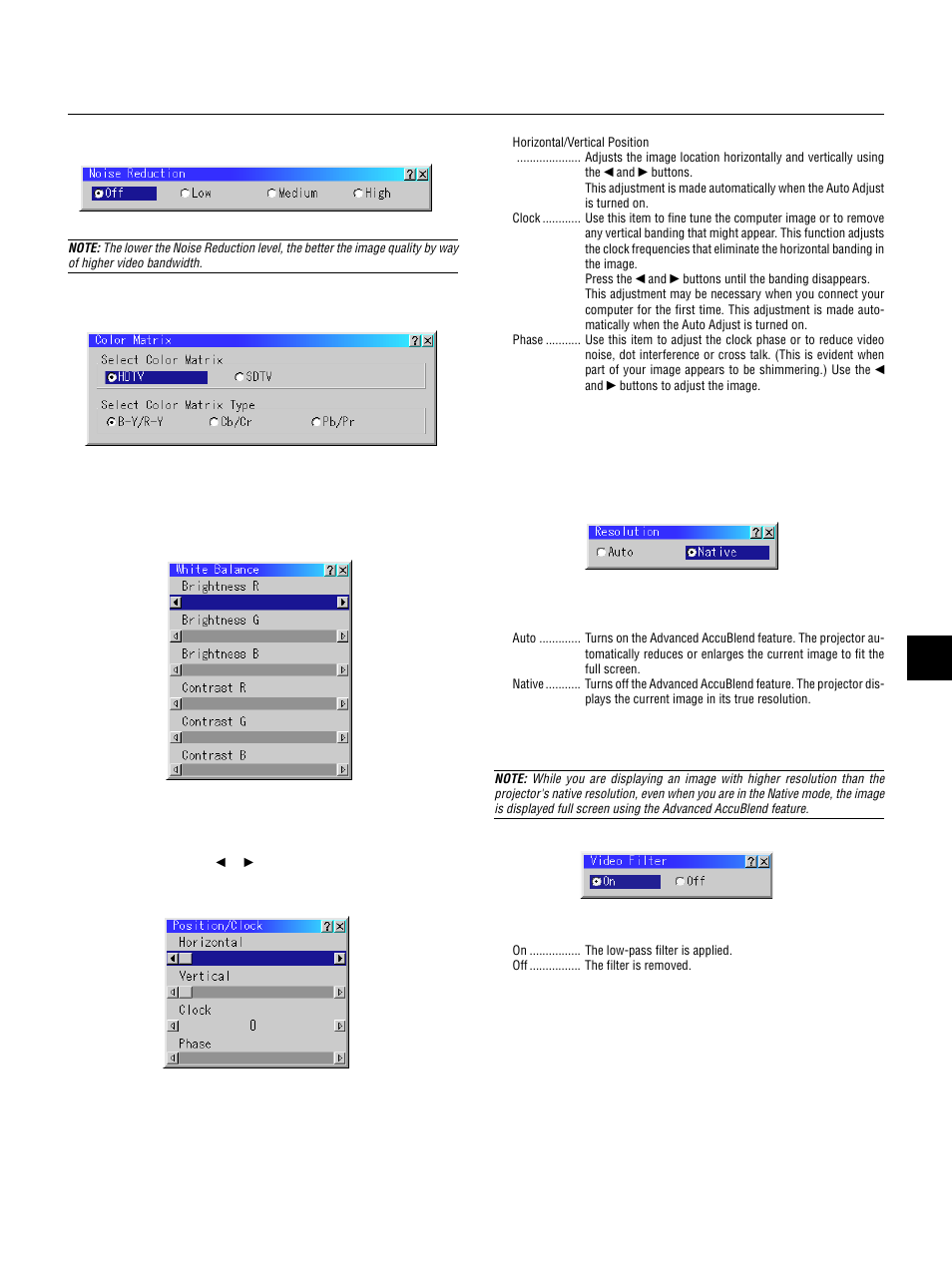 E – 35 | NEC LT155 User Manual | Page 35 / 56