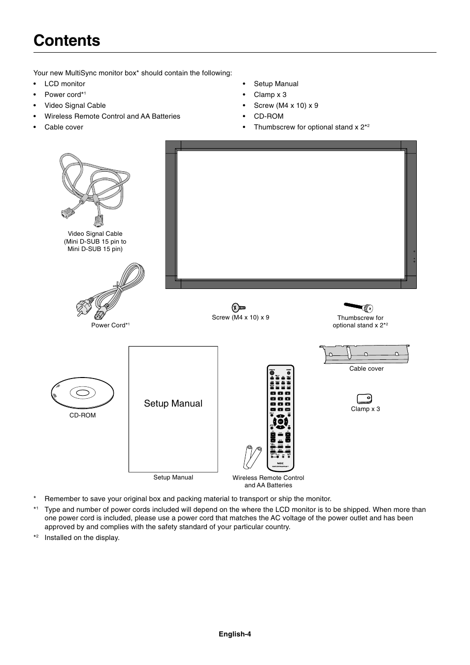NEC MultiSync S521 User Manual | Page 6 / 39