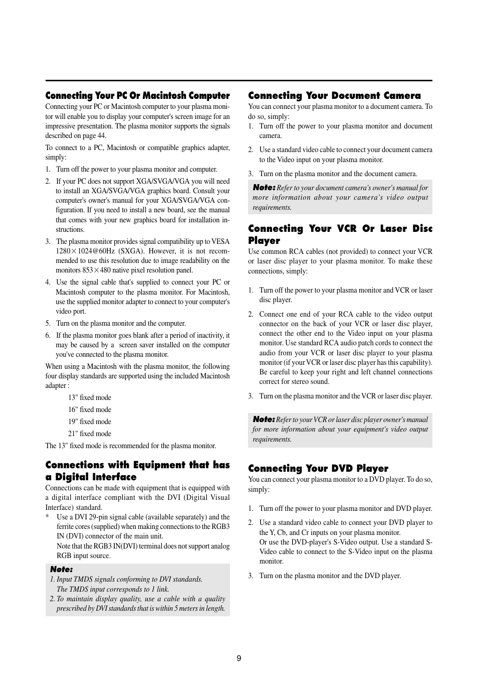 NEC 42MP1 User Manual | Page 16 / 54