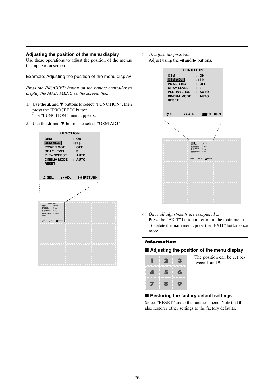 Buttons | NEC 42MP1 User Manual | Page 33 / 54