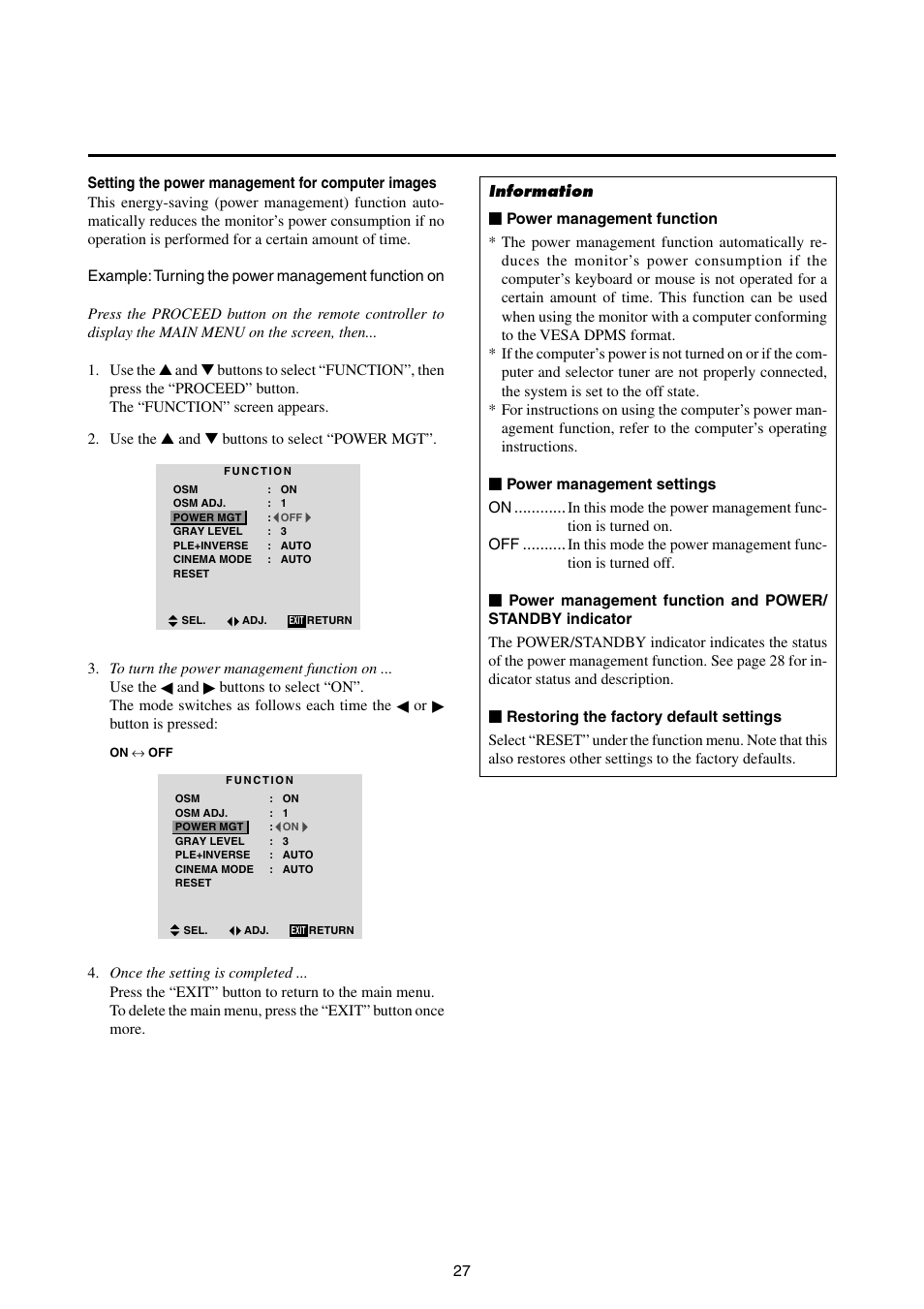 NEC 42MP1 User Manual | Page 34 / 54