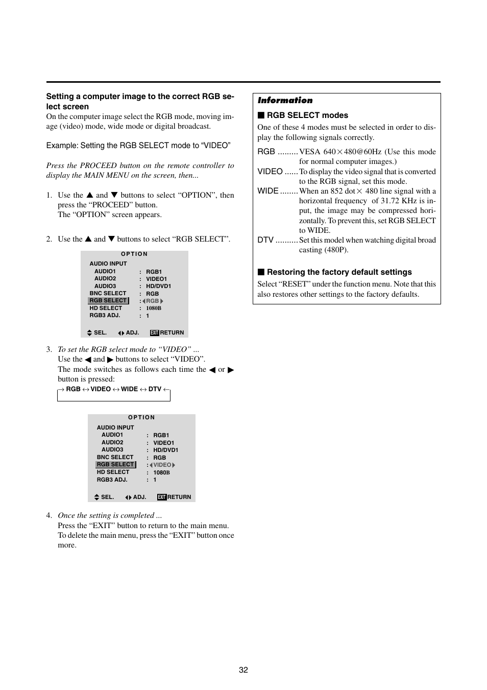 NEC 42MP1 User Manual | Page 39 / 54