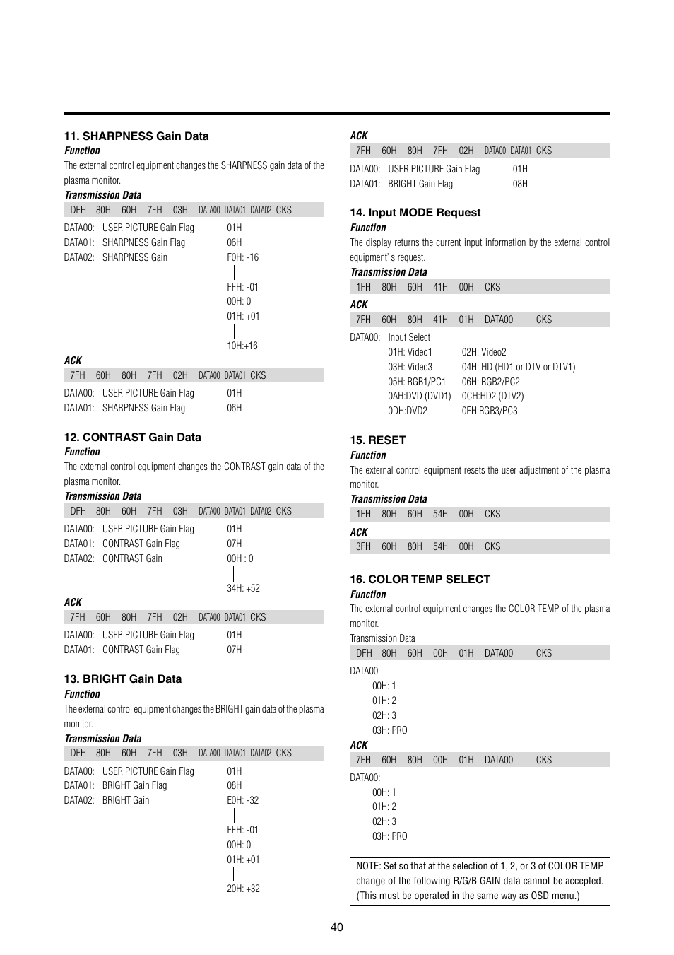 NEC 42MP1 User Manual | Page 47 / 54