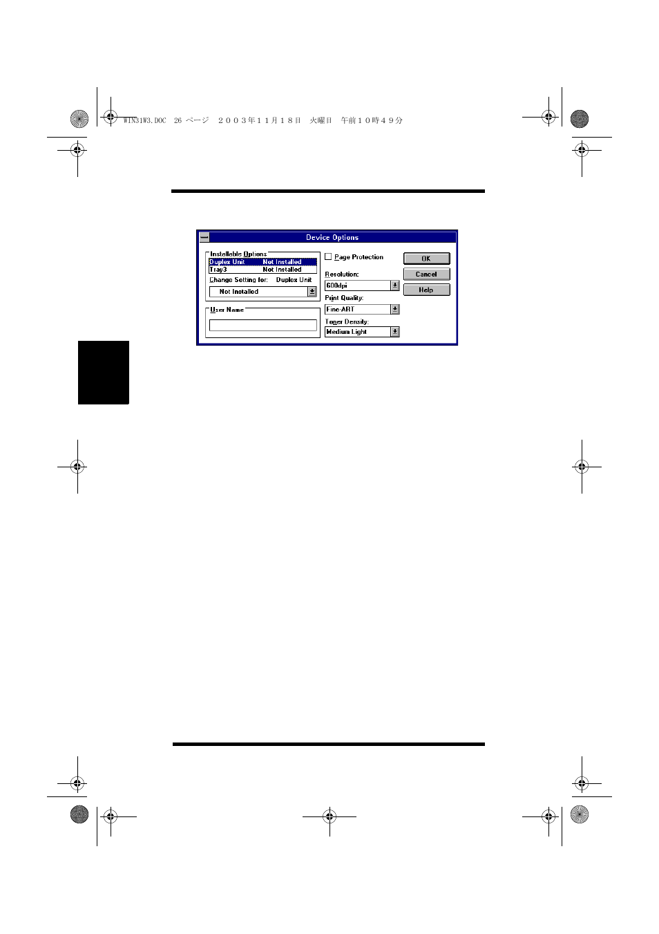 Device options | NEC PRINTER DRIVER 20 User Manual | Page 89 / 94