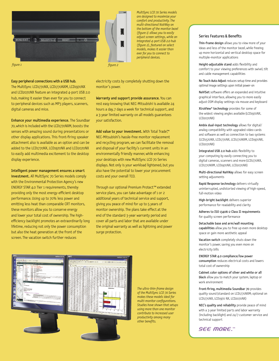 See more | NEC LCD 70 Series User Manual | Page 3 / 4