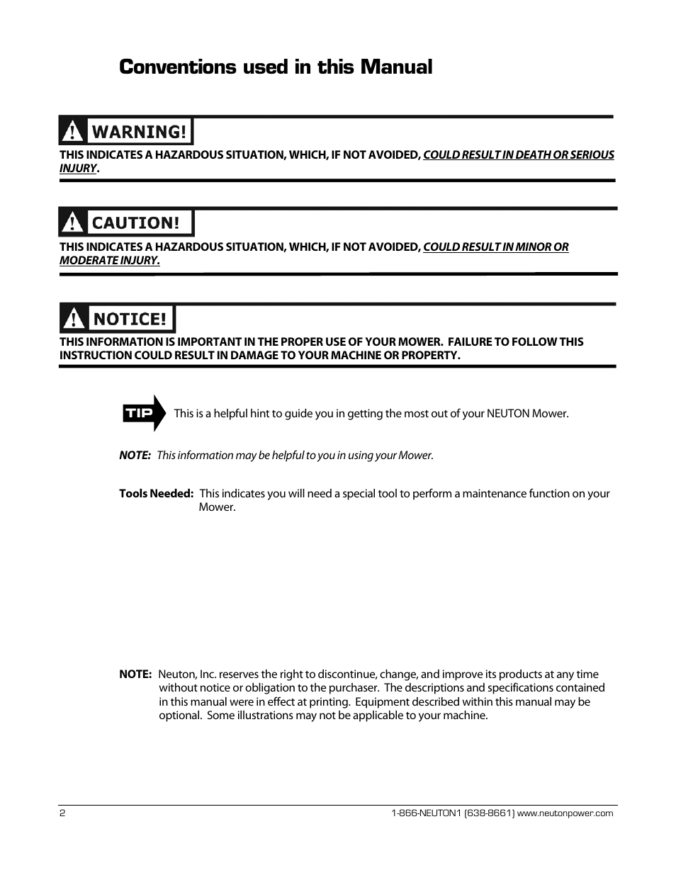 Conventions used in this manual | Neuton CE 6.2 User Manual | Page 6 / 66