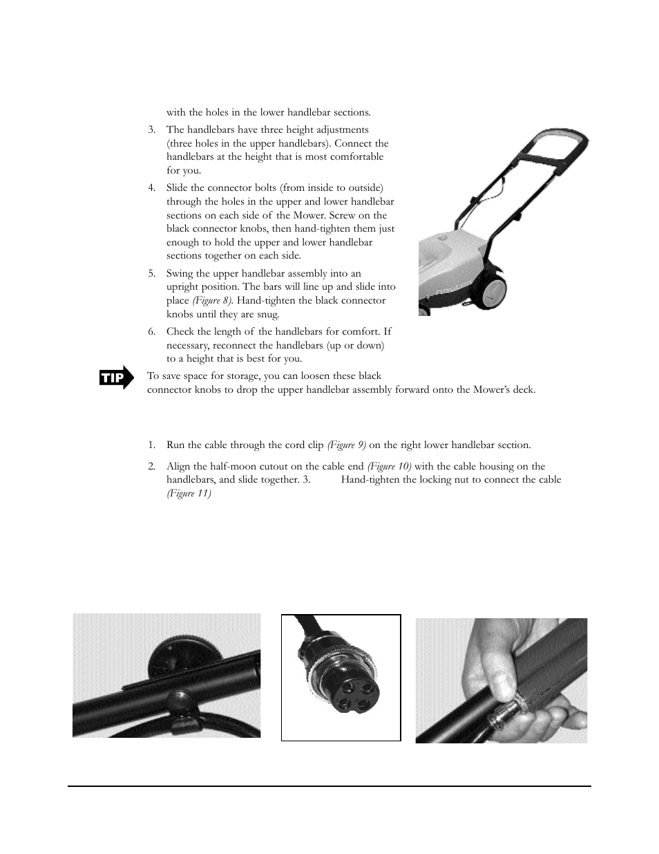 Step 6: attach the cable to the handlebar assembly | Neuton EM 5.1 User Manual | Page 19 / 52