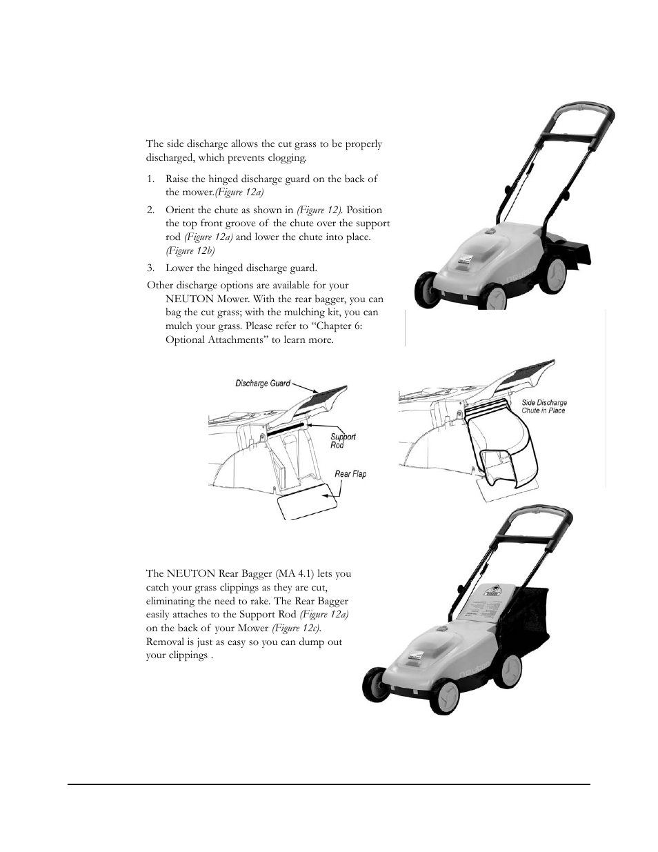 Rear bagger | Neuton EM 5.1 User Manual | Page 20 / 52