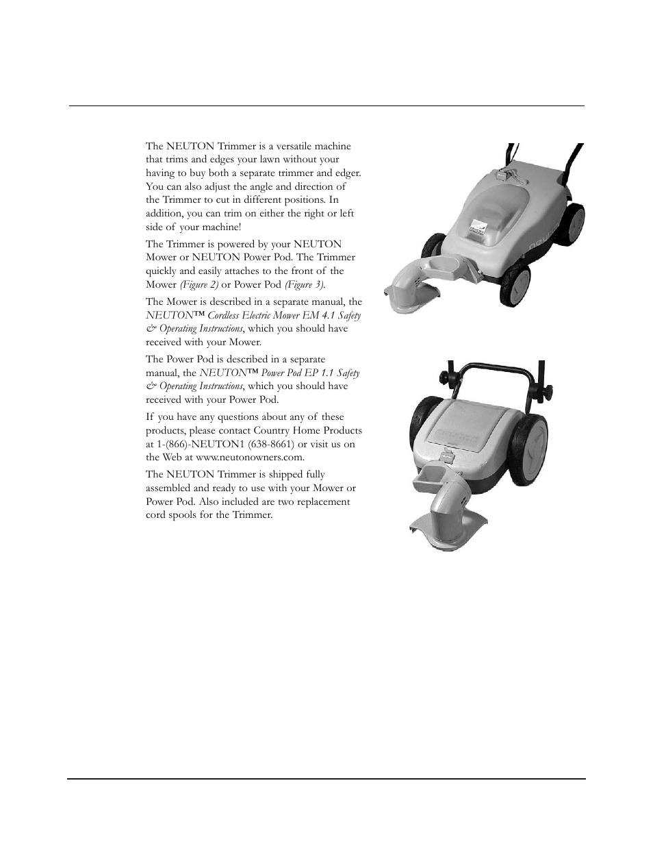 Chapter 3: using your neuton trimmer | Neuton MA 3.0 User Manual | Page 10 / 24