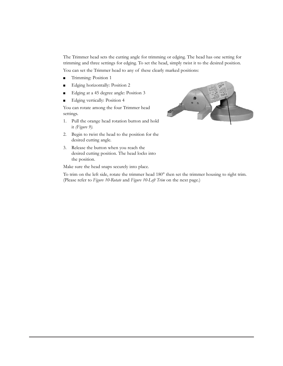 Setting the trimmer head | Neuton MA 3.0 User Manual | Page 14 / 24