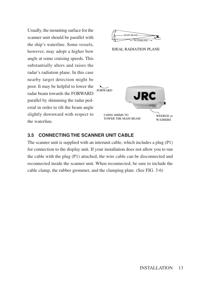 5 connecting the scanner unit cable | Network Computing Devices JRC 1500 MKII User Manual | Page 20 / 50