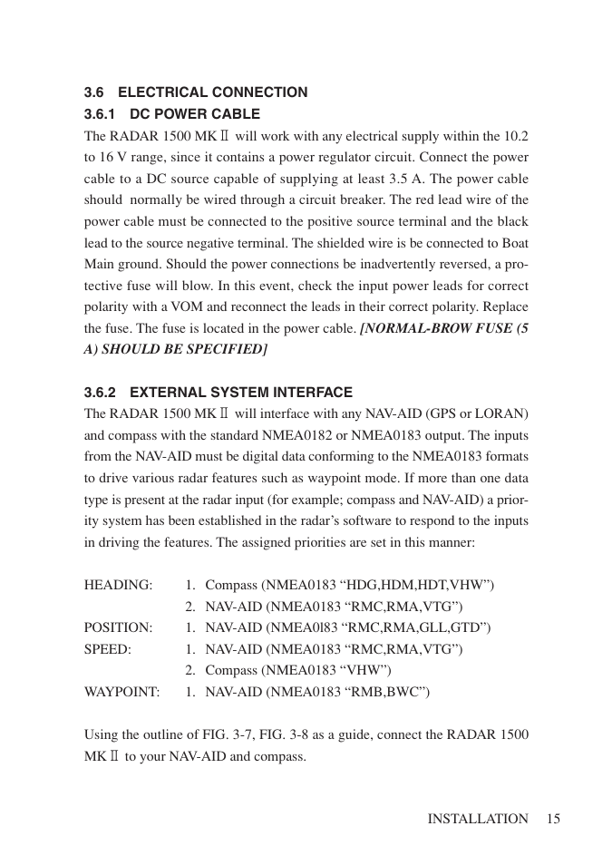 6 electrical connection | Network Computing Devices JRC 1500 MKII User Manual | Page 22 / 50