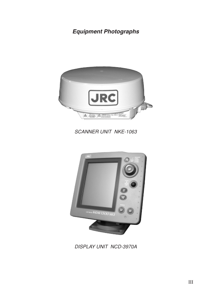 Equipment photographs | Network Computing Devices JRC 1500 MKII User Manual | Page 4 / 50