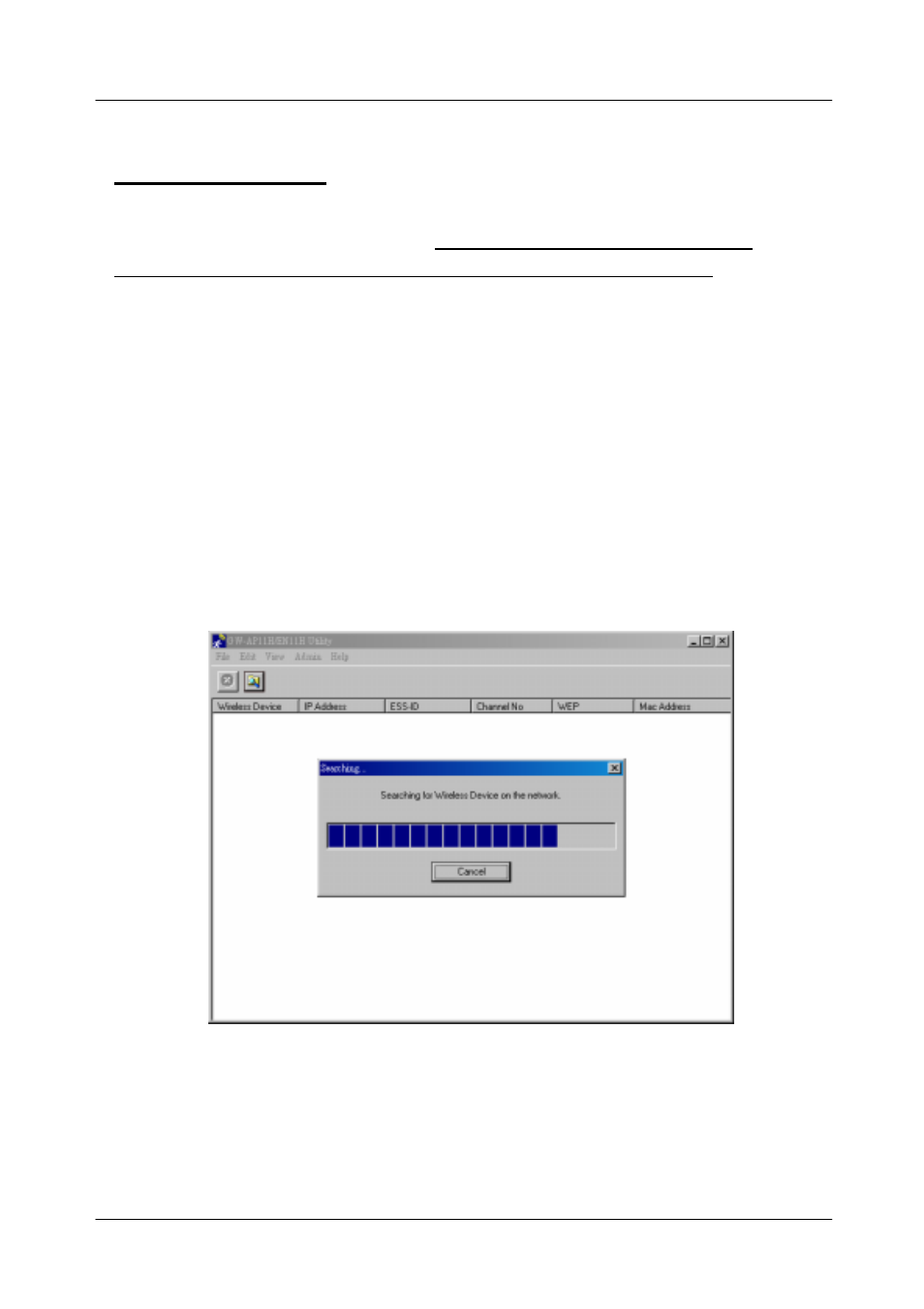 Startup and login | Network Computing Devices Wireless Ethernet Adapter GW-EN11H User Manual | Page 15 / 26