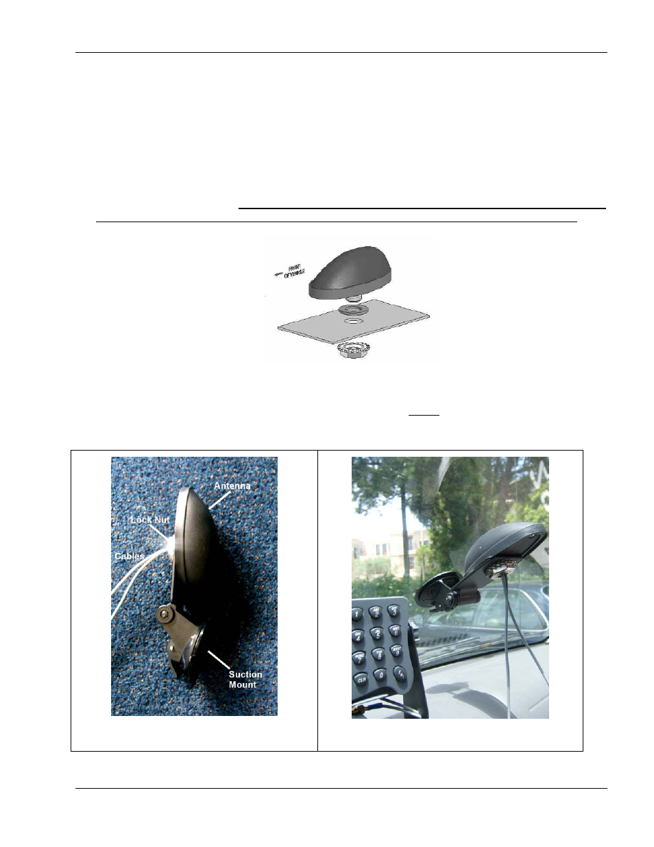 Antenna installation | Network Computing Devices Iridium/GPS Terminal D3000 User Manual | Page 15 / 18