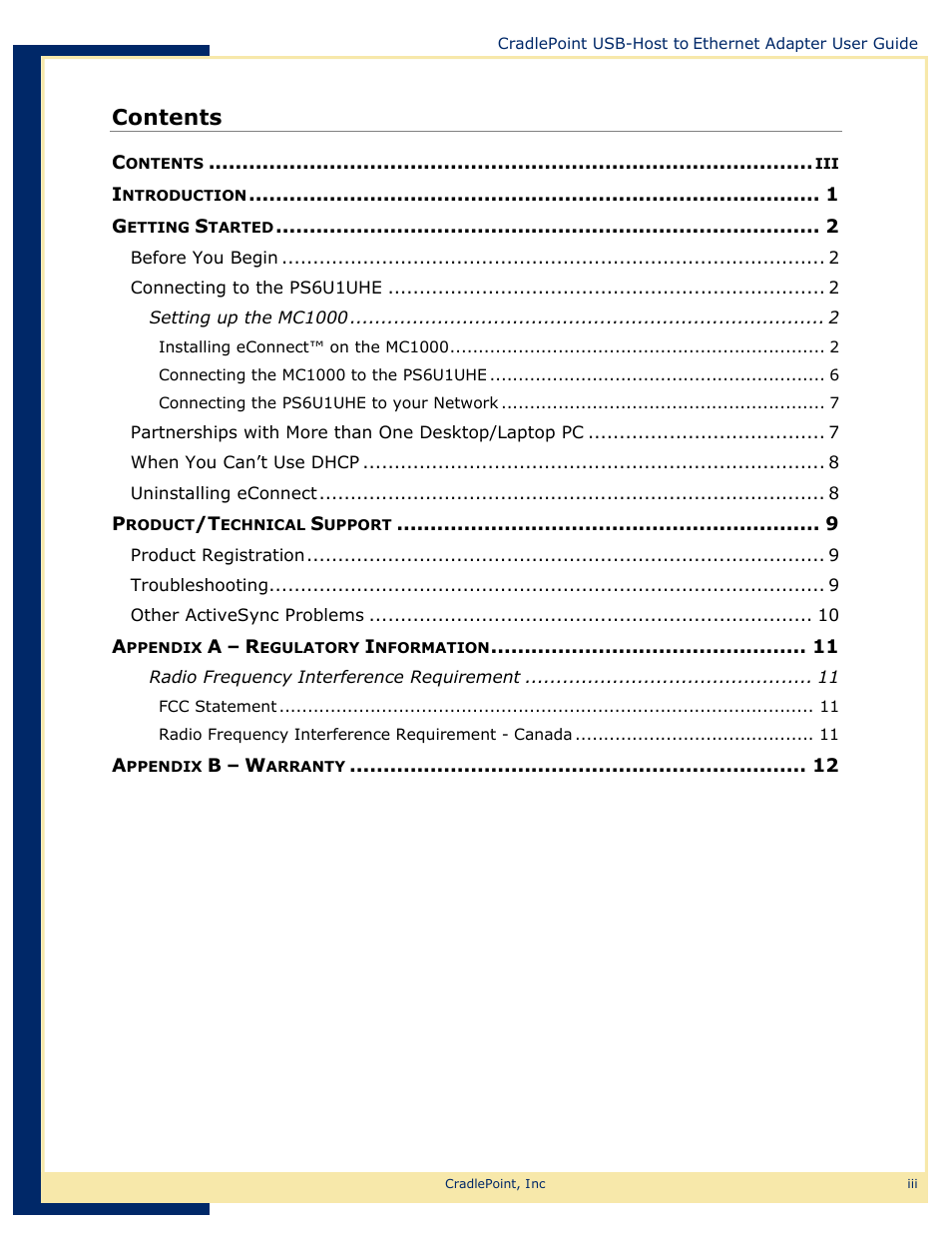 Network Computing Devices USB-Host to Ethernet Adapter PS6U1UHE User Manual | Page 3 / 16