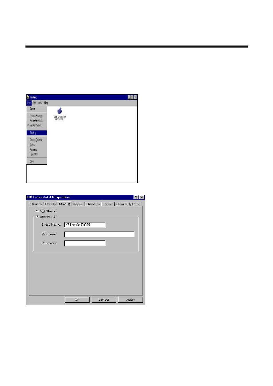 2 printer sharing in windows 98 | Network Computing Devices Gigabit Ethernet Adapter None User Manual | Page 24 / 28