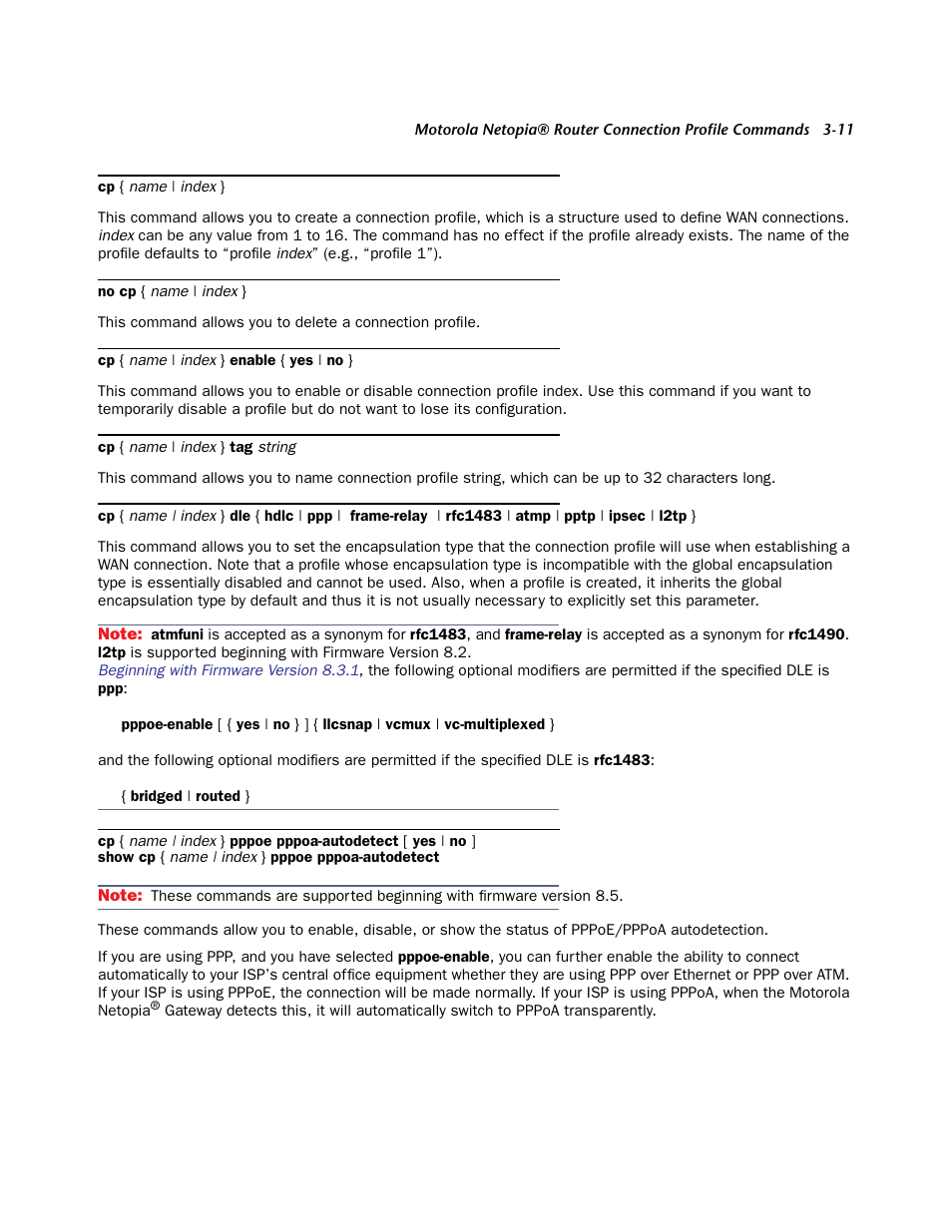 Netopia CLI 874 User Manual | Page 155 / 207