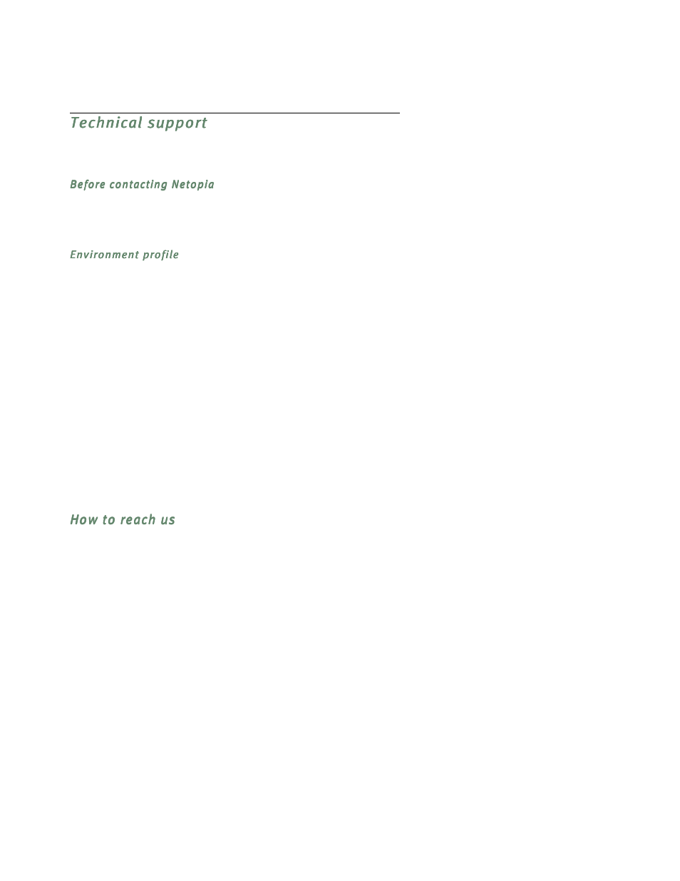 Technical support, How to reach us | Netopia D3232 IDSL User Manual | Page 108 / 138