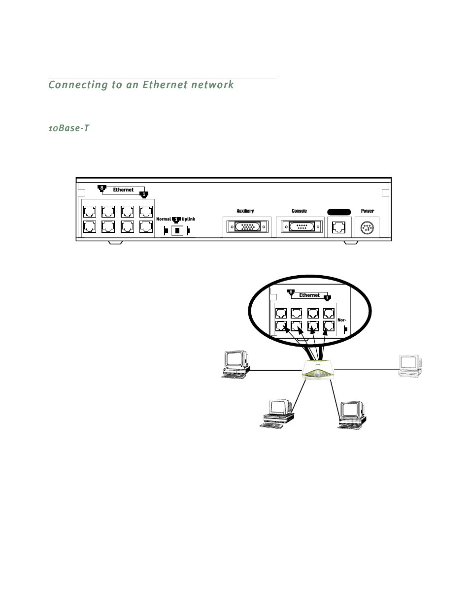 Connecting to an ethernet network, 10base-t | Netopia D3232 IDSL User Manual | Page 24 / 138