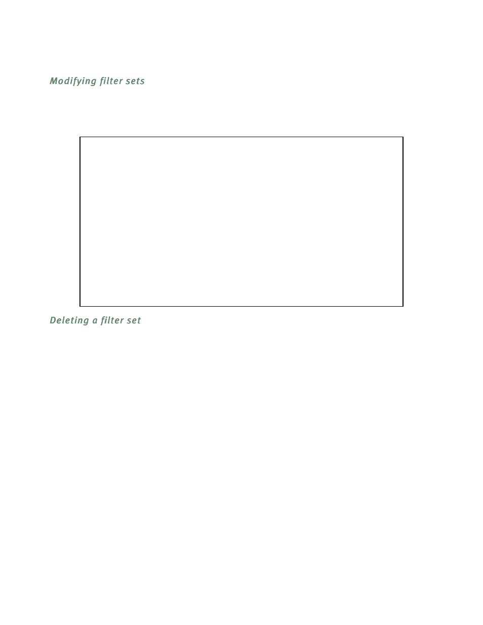 Modifying filter sets, Deleting a filter set, N to it later to add filters (see | Netopia D3232 IDSL User Manual | Page 85 / 138