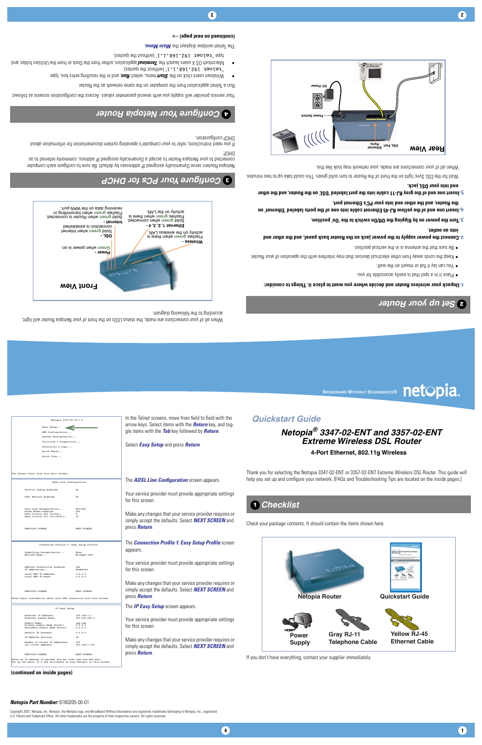 Netopia 3300-ENT User Manual | 2 pages
