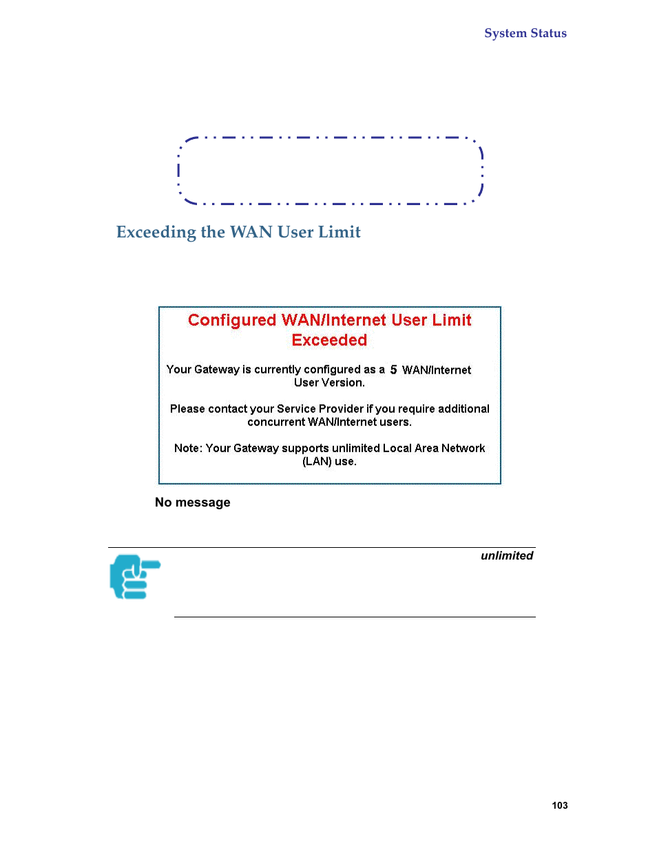 Exceeding the wan user limit | Netopia 6.3 User Manual | Page 103 / 161