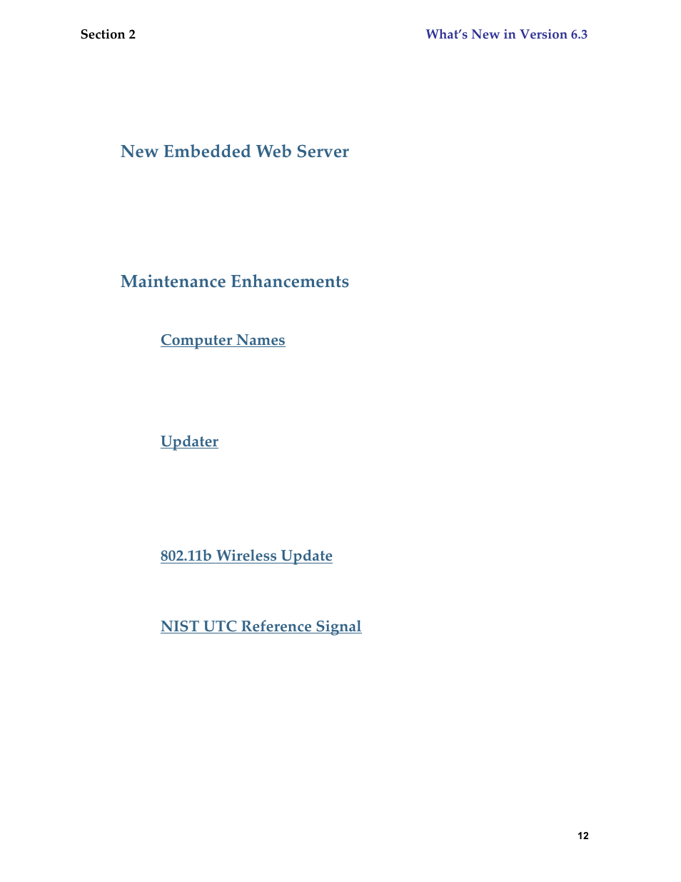 What’s new in version 6.3, New embedded web server, Maintenance enhancements | New embedded web server maintenance enhancements | Netopia 6.3 User Manual | Page 12 / 161