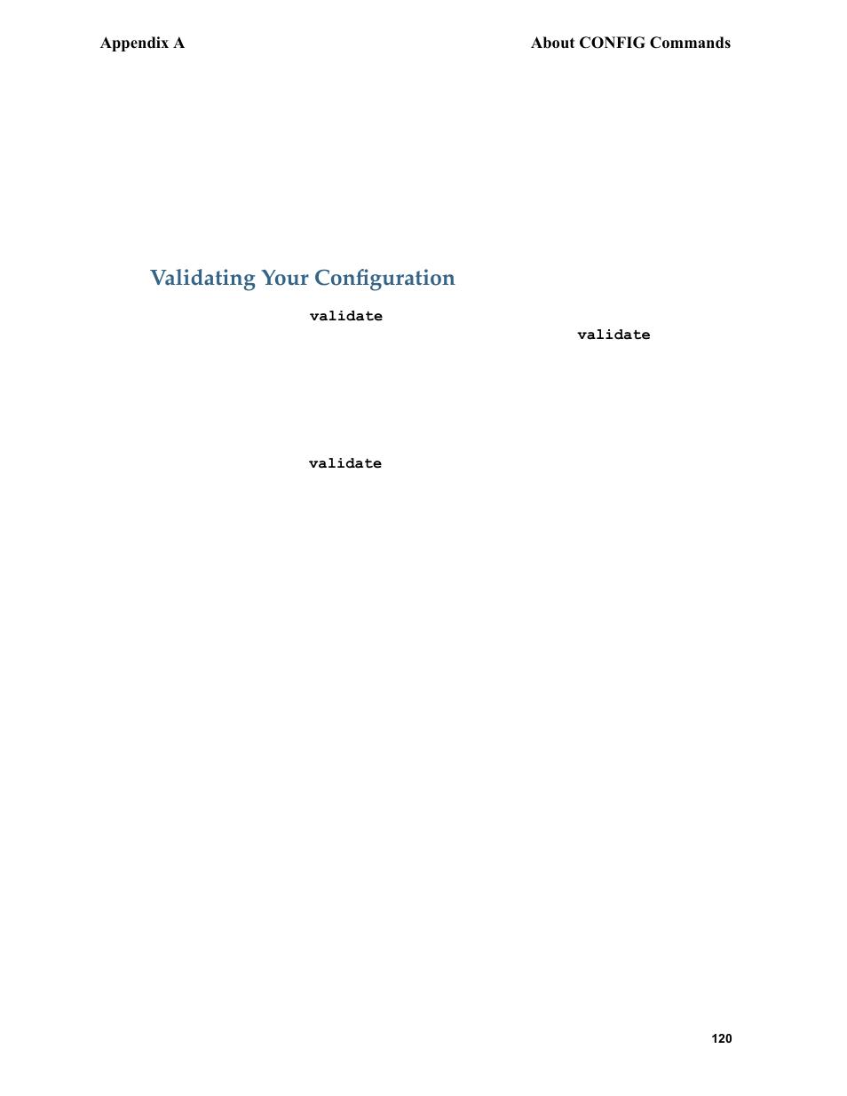 Validating your configuration, Validating your conﬁguration | Netopia 6.3 User Manual | Page 120 / 161