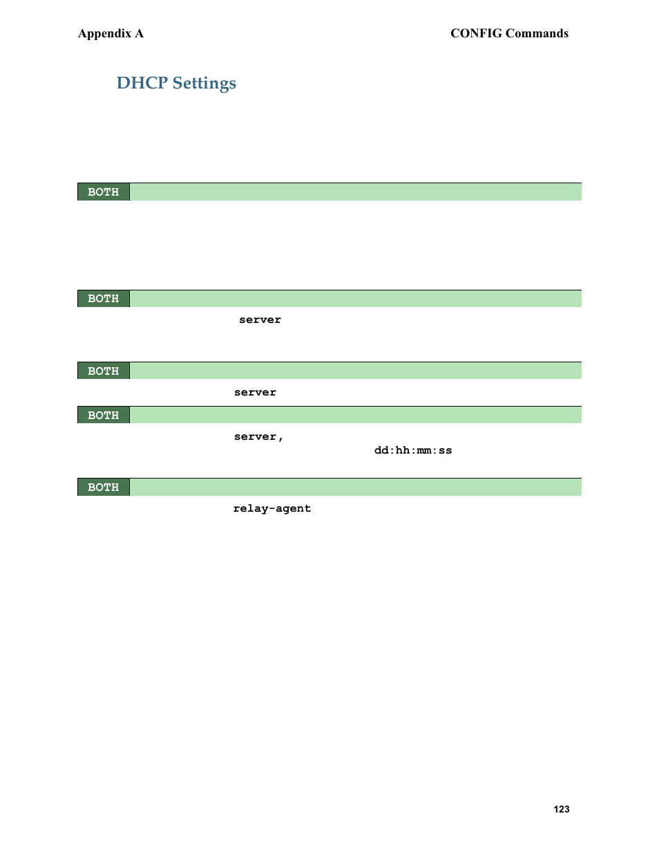 Dhcp settings | Netopia 6.3 User Manual | Page 123 / 161