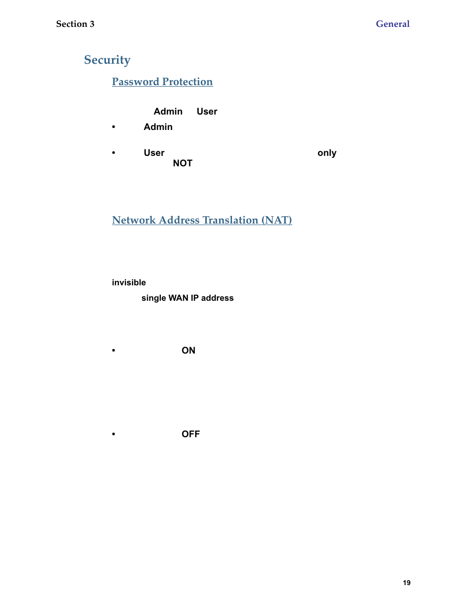 Security | Netopia 6.3 User Manual | Page 19 / 161