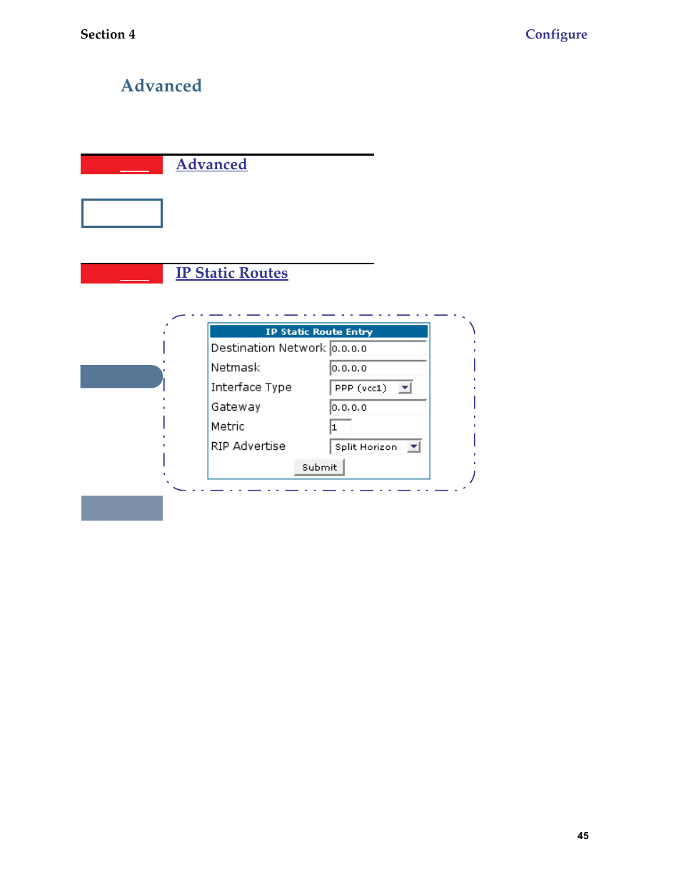 Advanced | Netopia 6.3 User Manual | Page 45 / 161