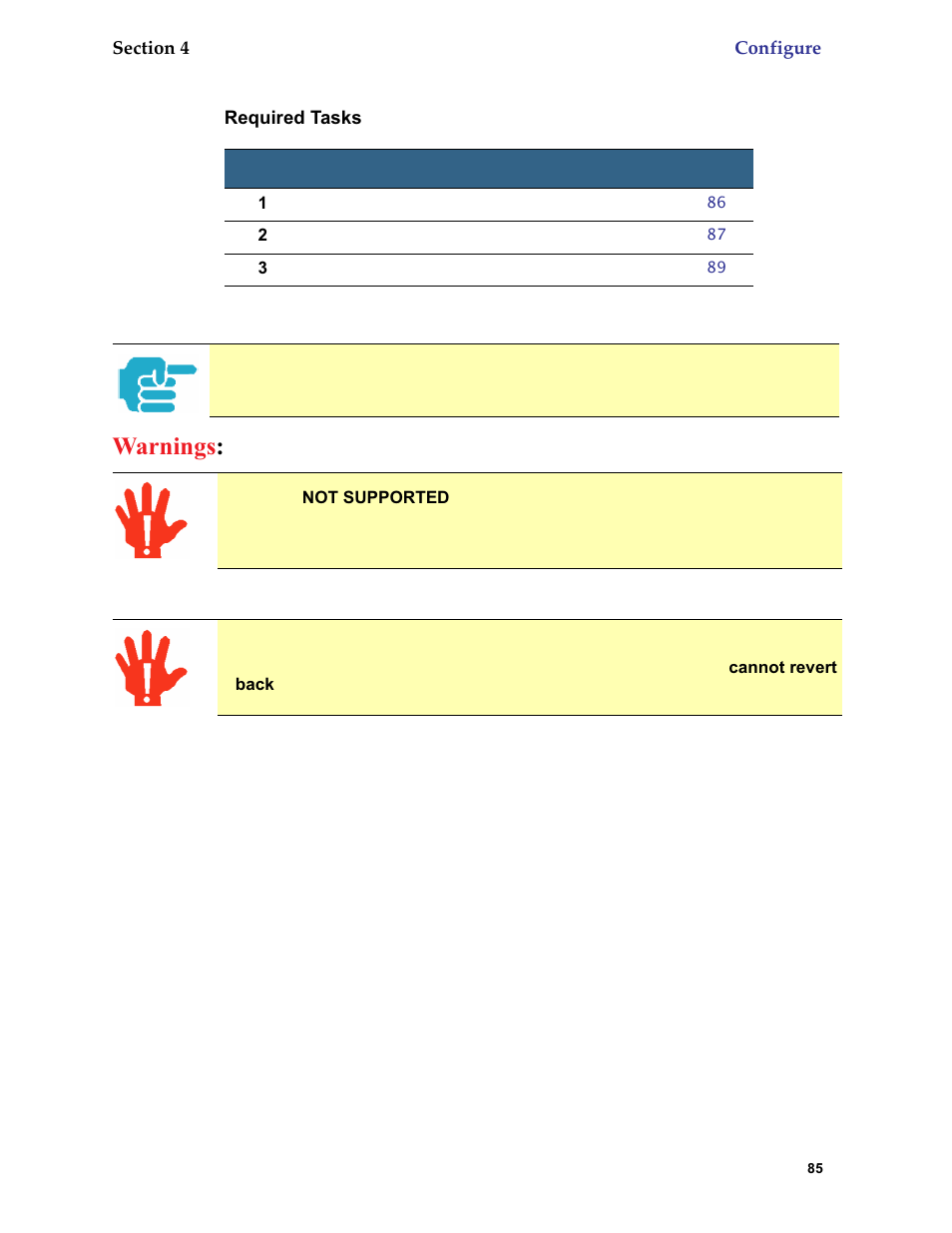 Warnings | Netopia 6.3 User Manual | Page 85 / 161