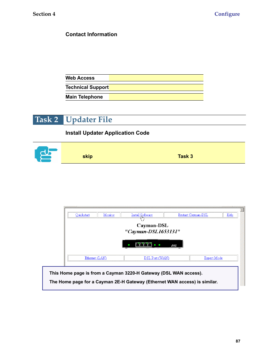 Task 2 updater file | Netopia 6.3 User Manual | Page 87 / 161