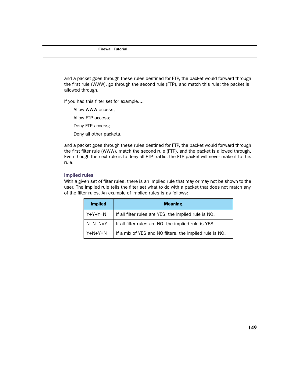 Implied rules | Netopia 2200 User Manual | Page 149 / 351