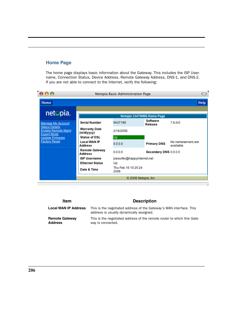 Netopia 2200 User Manual | Page 206 / 351
