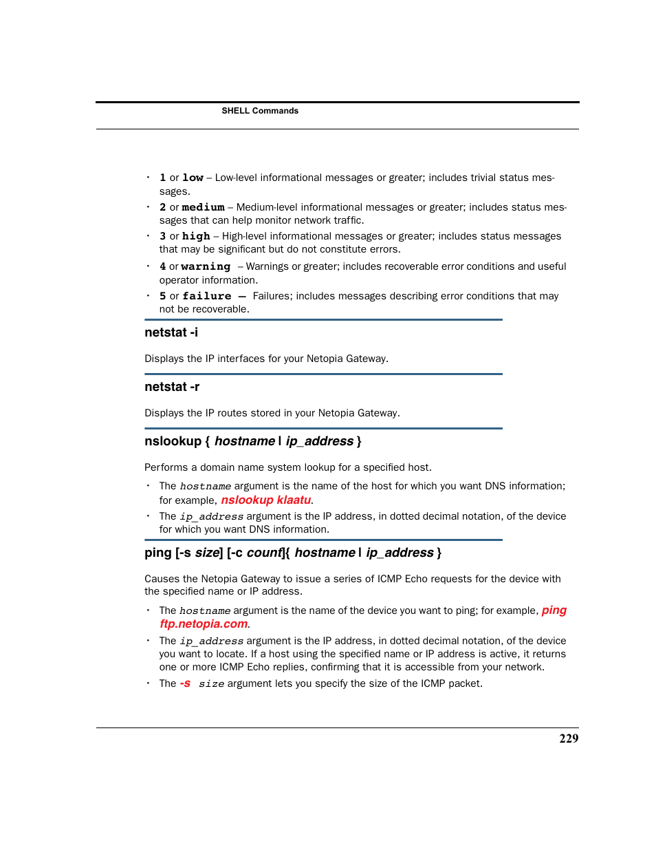 Netopia 2200 User Manual | Page 229 / 351